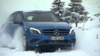 MercedesBenz AClass W176 A250 4MATIC snow test [upl. by Nylidnam554]