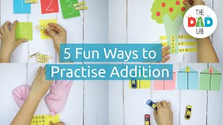 5 DIY Games to Practice Addition  Fun Math for Children [upl. by Nyasuh]