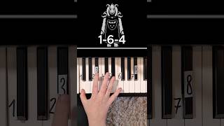 Hopes and Dreams Undertale Piano Tutorial shorts [upl. by Morry734]