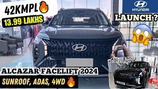 alcazar facelift 2024  hyundai alcazar facelift 2025 [upl. by Attalanta680]