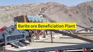 barite ore beneficiation plant barite ore upgrading plant barite ore processing jig machine [upl. by Aerdnaed845]