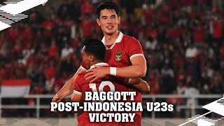 ELKAN BAGGOTT ON A BIG WIN FOR INDONESIA U23s [upl. by Stafford]