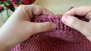 3x avmaskning Italiensk avmaskning tubular bind off enkel avmaskning och Stickgäris bind off [upl. by Nehtan]