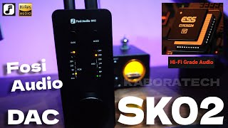 Fosi Audio SK02 Desktop DACHeadphone Amp [upl. by Baptlsta378]