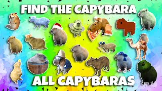 Find the Capybara  ALL Capybaras ROBLOX [upl. by Nednerb]