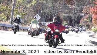 MIKES FAMOUS HarleyDavidson dealership motorcycle gift run November 3 2024 Seth Bendfeldt [upl. by Atilem]