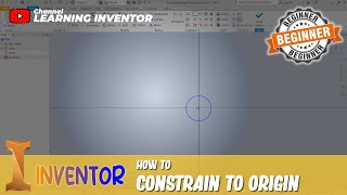 Inventor How To Constrain To Origin [upl. by Enahsal]