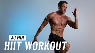 30 Min Fat Burning HIIT Workout  ALL STANDING  No Equipment No Repeat [upl. by Kalvin346]