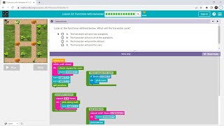 L2213 Codeorg  Express2021  Lesson 21 Functions with Harvester  level 13 [upl. by Bristow]