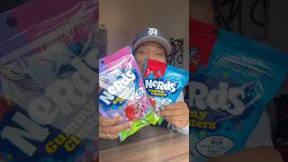 NEW NERDS Gummy Clusters Candy TASTE TEST Grape Strawberry Blitz amp Berry Punch Rush [upl. by Carling681]