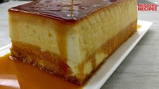 Custard Cake Pudding  How to Make Soft amp Creamy Custard Cake  Negosyo Recipes [upl. by Rayham]