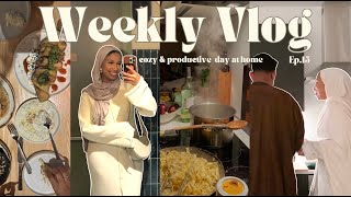 Weekly Vlog Ep15  A Cozy amp Productive Day At Home Cooking Delicious Meals GUCCI Exhibit  More [upl. by Leaper500]