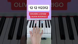 How to play Drivers License in 7s Piano Tutorial easypianotutorial pianobeginner summypiano [upl. by Ihdin614]