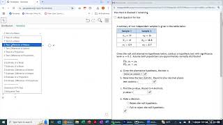 Geogebra Demo Z Test Diff of Means from statistics [upl. by Leontine]