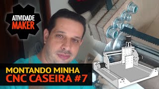 Montando minha CNC Caseira 7  Instalação da Correia GT2 [upl. by Guillema]