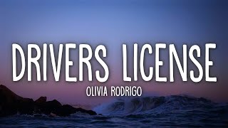 Olivia Rodrigo  drivers license Lyrics [upl. by Vigen]