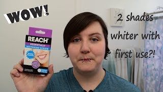 Reach Whitening Strips Review  Dollar Tree [upl. by Platas]