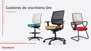 Cadeiras de escritório Uni  Flexform [upl. by Ahsok963]