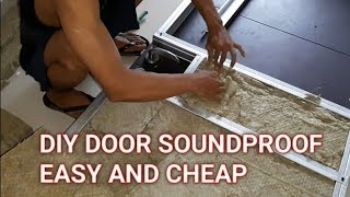 Very easy How to make Diy Soundproof room door studio karaoke home theatre [upl. by Girardi]