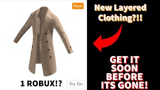 NEW LAYERED CLOTHING Roblox News [upl. by Halika]