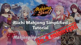 EN Riichi Mahjong Tutorial in 4 minutes  Cheatsheet [upl. by Woods]