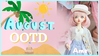 August outfit for Ame ootd hobby doll [upl. by Jehiah640]