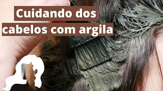 Argiloterapia capilar  Argila faz bem para o cabelo  benefícios da argila para o cabelo [upl. by Dalston647]