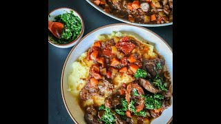 Bison Osso Buco with Gremolata Bison Shank Recipe [upl. by Volin]