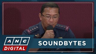 WATCH PNP holds press conference on EDSA Celebration Bohol NPA encounter  ANC [upl. by Annerahs]