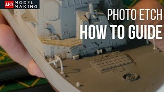 Model Making Tutorial How to use Photo Etch on Scale Model Warships [upl. by Yahsan]