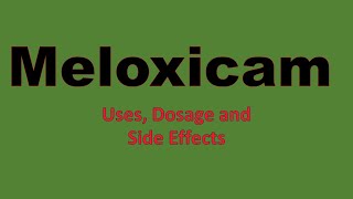 Meloxicam 15 mg 75 mg dosage and side effects [upl. by Alleacim583]