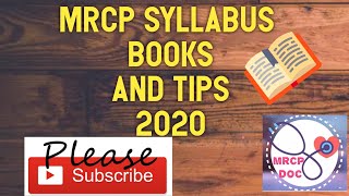 MRCP PART ONE SYLLABUS  BOOKS AND TIPS [upl. by Rodney]