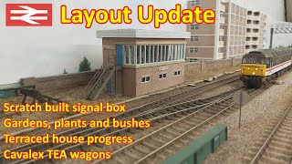 Layout Update Summer 2022  signal box gardens houses plants and new rolling stock [upl. by Nawuq]