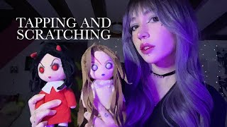 Tapping and Scratching for Relaxation ASMR  Fabric Sounds Whispering Rambling Sponge Sounds [upl. by Barbra78]