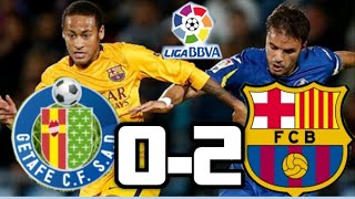 Getafe vs Barcelona 2015 Getafe 02 Barcelona Goles liga BBVA 311015 [upl. by Magena]