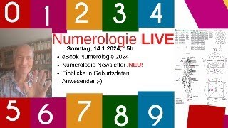 Numerologie LIVE  eBook Numerologie 2024  NumerologieNewsletters  Einblicke in Geburtsdaten [upl. by Anitsej]