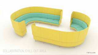 Modular lounge seating ARCIPELAGO by Baldanzi amp Novelli Designers [upl. by Collen61]