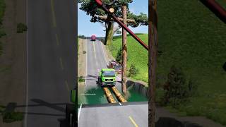 Dump trucks vs giant pit hammer crash part667 shortvideo beamngdrive shorts truck india [upl. by Mulderig]