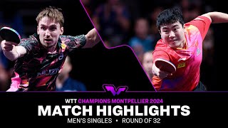 Jules Rolland vs Liang Jingkun  MS R32  WTT Champions Montpellier 2024 [upl. by Baram41]