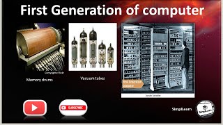 First Generation of computer  Computer generations in Hindi [upl. by Atteniuq949]