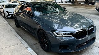 M5 COMP CUTTING UP TWIN TURBO HURACAN [upl. by Citarella]