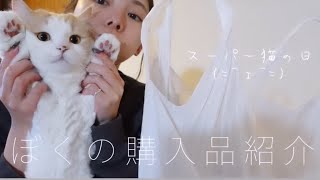 【購入品】スーパー猫の日に買ったものを僕が紹介するよ🐱 [upl. by Ojyma]