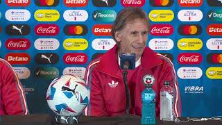 RICARDO GARECA EN LA PREVIA ANTE ARGENTINA quotMI FAMILIA SE PONE LA CAMISETA DE CHILEquot [upl. by Tove636]