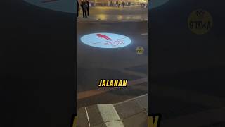 ZebraCross di Cina Pake PROYEKTOR❗😲 videoshort jalan keren [upl. by Fiorenza]