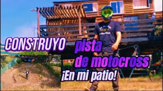 Construyo Pista de motocross en mi patio mini [upl. by Atiekan670]