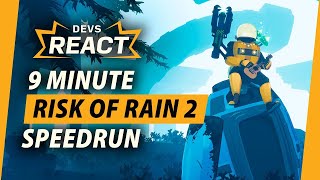 Risk of Rain 2 Developers React to 9 Minute Speedrun [upl. by Ahsata]