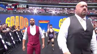 Paul Wight and Anthony Ogogo also Grado AEW Debut Entrance AEW All In Zero Hour Aug272023 [upl. by Trebo]