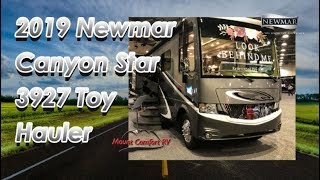 NEW 2019 Newmar Motorhomes Canyon Star 3927 Toy Hauler  Mount Comfort RV [upl. by Sorel371]