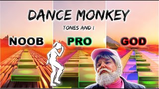 TONES AND I  DANCE MONKEY  Noob vs Pro vs God Fortnite Music Blocks ft dehalfwit7813 [upl. by Lindon667]