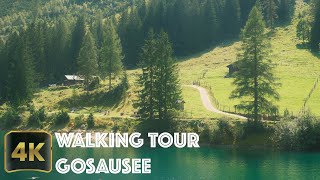 Gosausee Austria  Walking Tour of Beautiful Mountain Lake [upl. by Ripp]